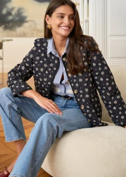 Hot Motus Boutique Veste Edith ImpriméFondNoir-VesteEdith