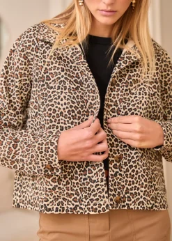 Cheap Motus Boutique Veste Elora Léopard-VesteElora