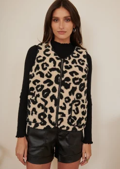 Flash Sale Motus Boutique Veste Gabi LéopardNoirBeige-GiletGabi