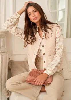 Clearance Motus Boutique Veste Harper Beige-GiletHarper