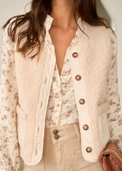 Clearance Motus Boutique Veste Harper Beige-GiletHarper