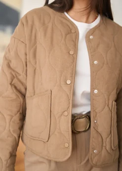 Online Motus Boutique Veste Lia Taupe-VesteLia
