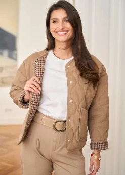 Online Motus Boutique Veste Lia Taupe-VesteLia
