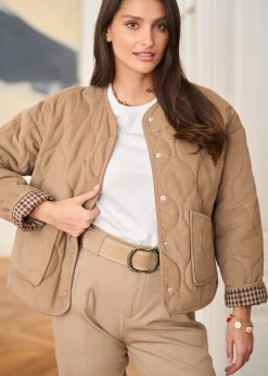 Online Motus Boutique Veste Lia Taupe-VesteLia