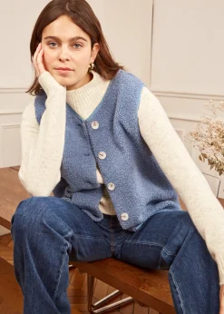 Shop Motus Boutique Veste Louis Bleu-GiletLouis