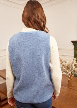 Shop Motus Boutique Veste Louis Bleu-GiletLouis