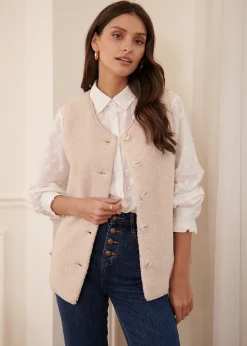 Outlet Motus Boutique Veste Louis Beige-GiletLouis