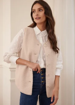 Outlet Motus Boutique Veste Louis Beige-GiletLouis