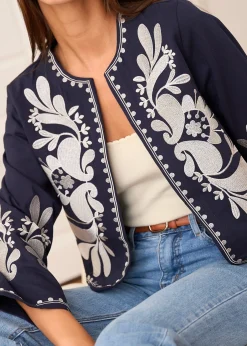 Sale Motus Boutique Veste Oriane MarineEcru-VesteOriane