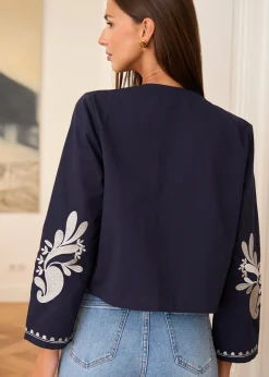 Sale Motus Boutique Veste Oriane MarineEcru-VesteOriane