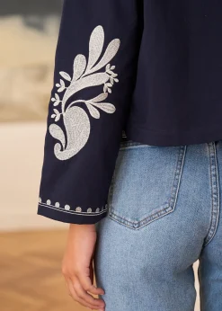 Sale Motus Boutique Veste Oriane MarineEcru-VesteOriane