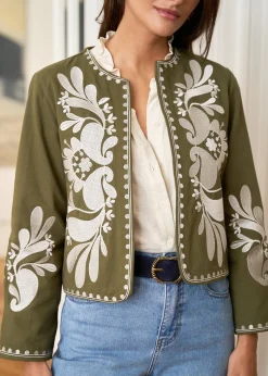 Outlet Motus Boutique Veste Oriane KakiEcru-VesteOriane