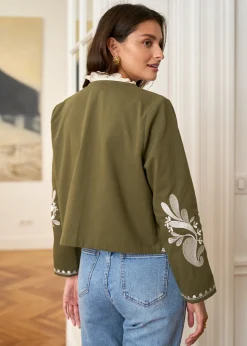 Outlet Motus Boutique Veste Oriane KakiEcru-VesteOriane