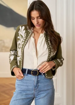 Outlet Motus Boutique Veste Oriane KakiEcru-VesteOriane