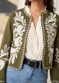 Outlet Motus Boutique Veste Oriane KakiEcru-VesteOriane