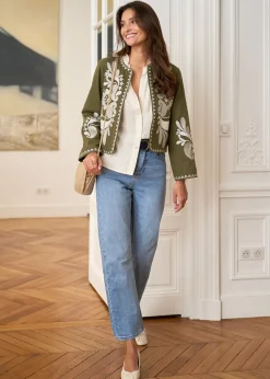 Outlet Motus Boutique Veste Oriane KakiEcru-VesteOriane